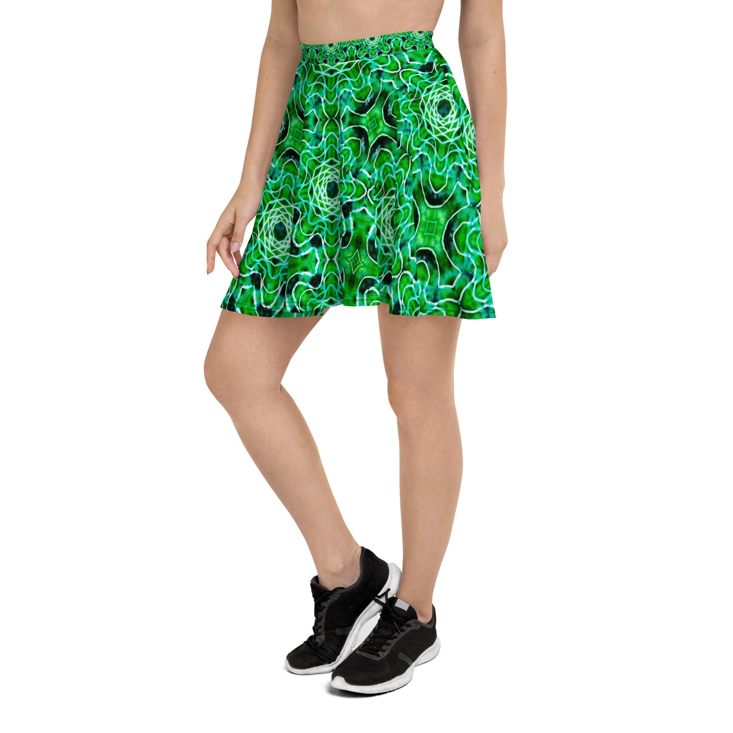 Tie Dye Print Skater Skirt