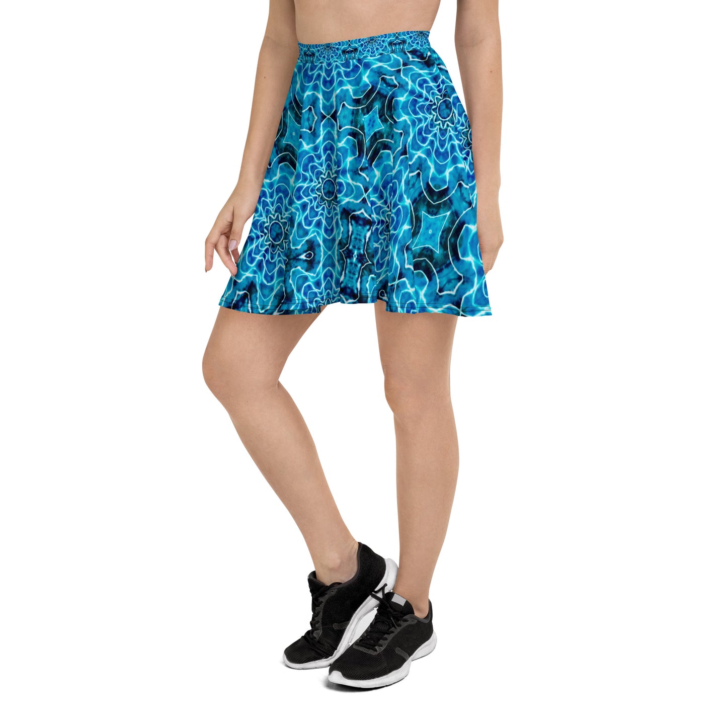 Tie Dye Print Skater Skirt