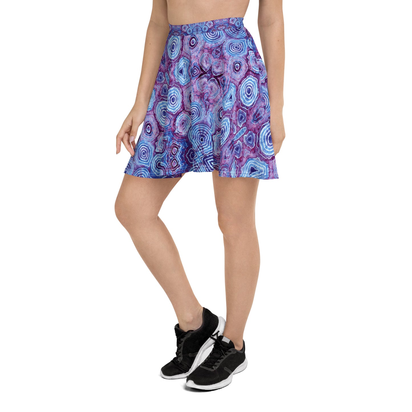 Tie Dye Print Skater Skirt