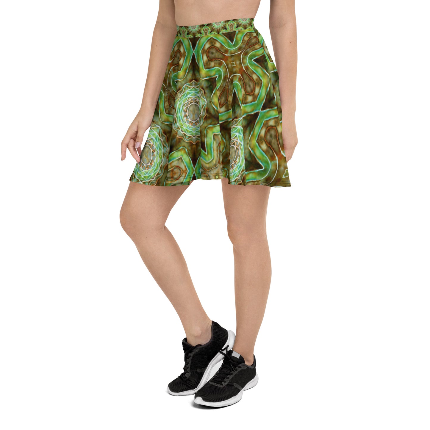 Tie Dye Print Skater Skirt