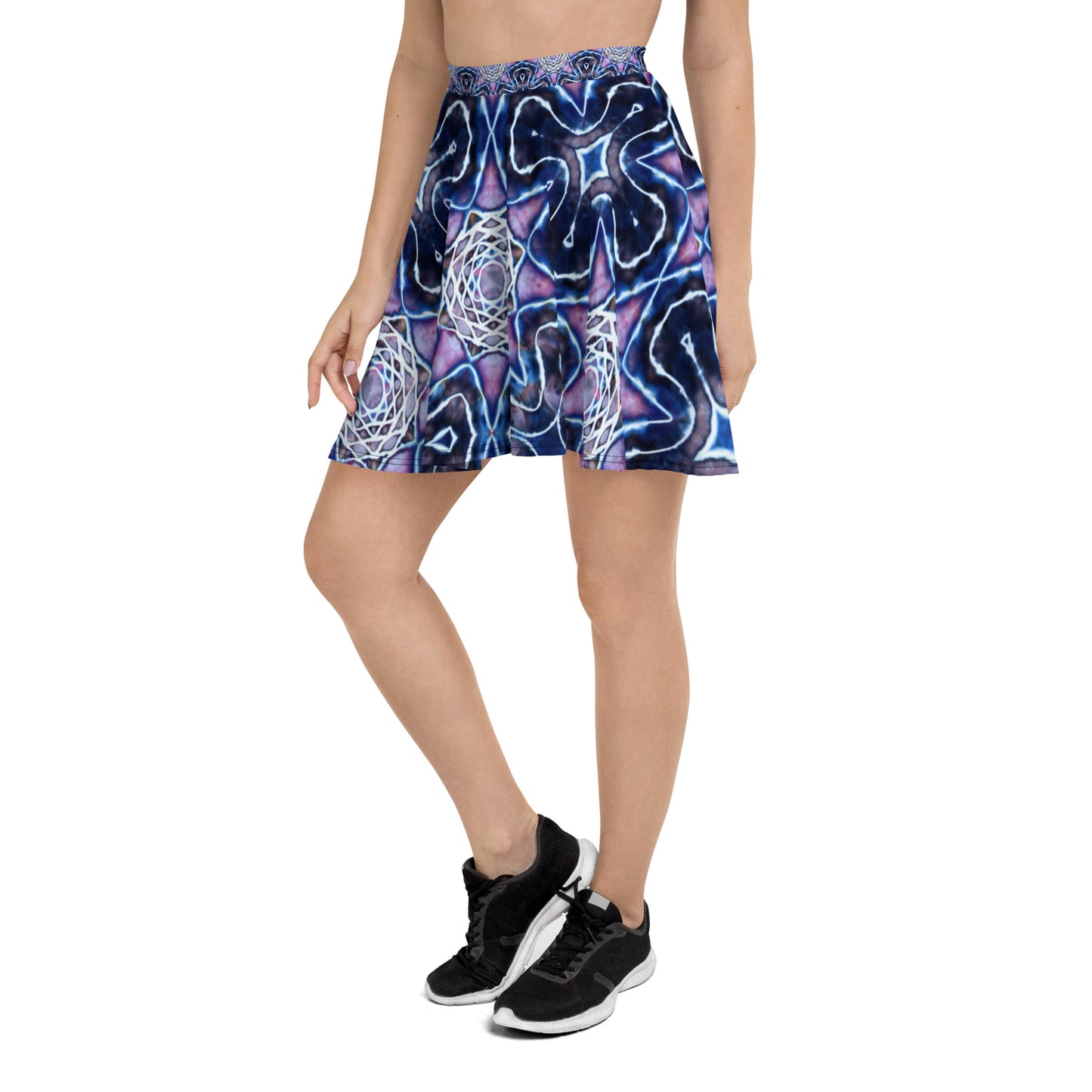 Tie Dye Print Skater Skirt