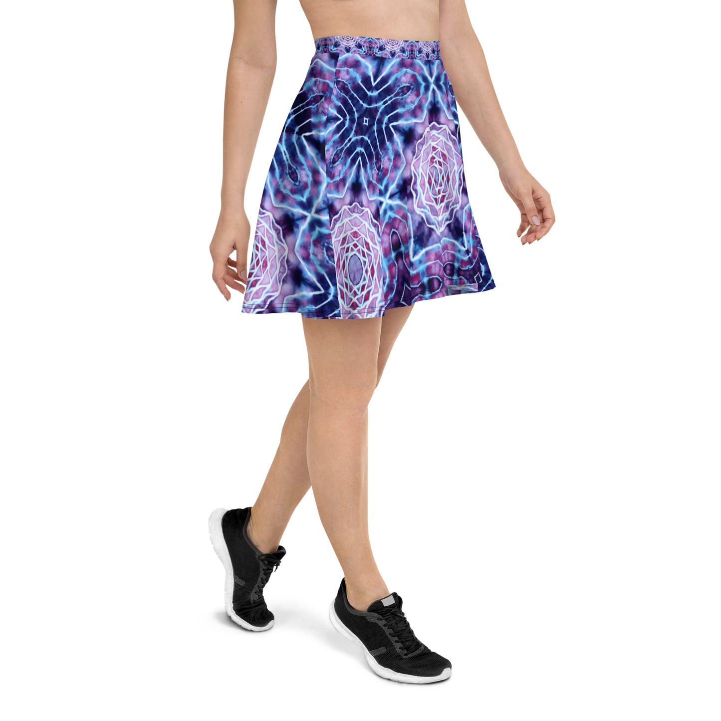 Tie Dye Print Skater Skirt