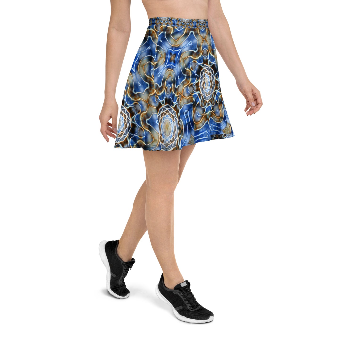 Tie Dye Print Skater Skirt