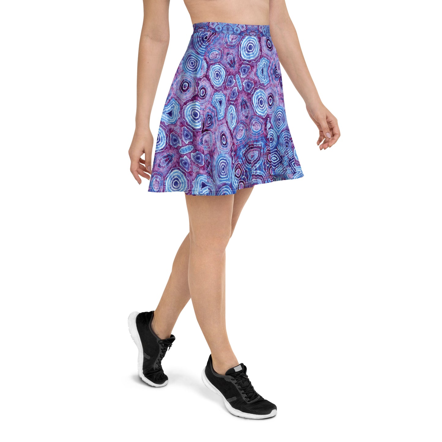 Tie Dye Print Skater Skirt