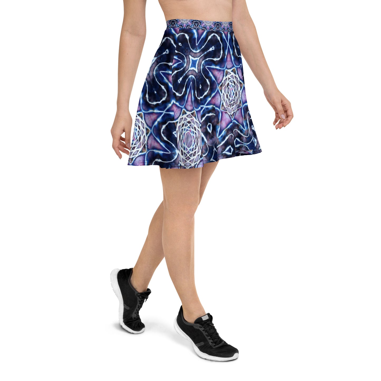 Tie Dye Print Skater Skirt