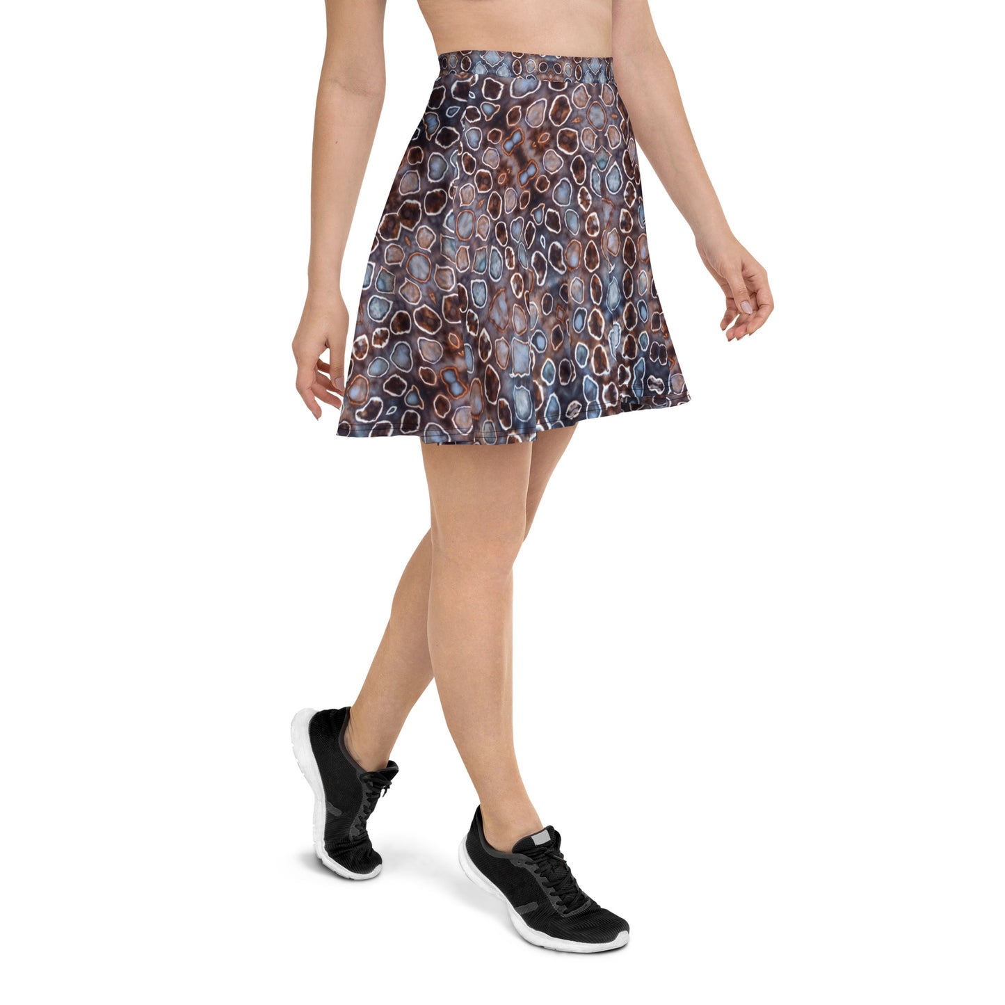 Tie Dye Print Skater Skirt