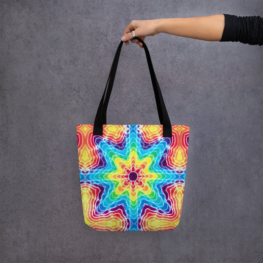 Tie Dye Print Tote Bag