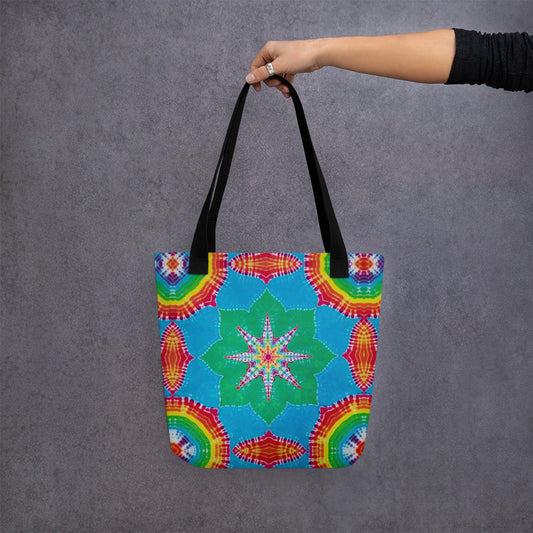 Tie Dye Print Tote Bag