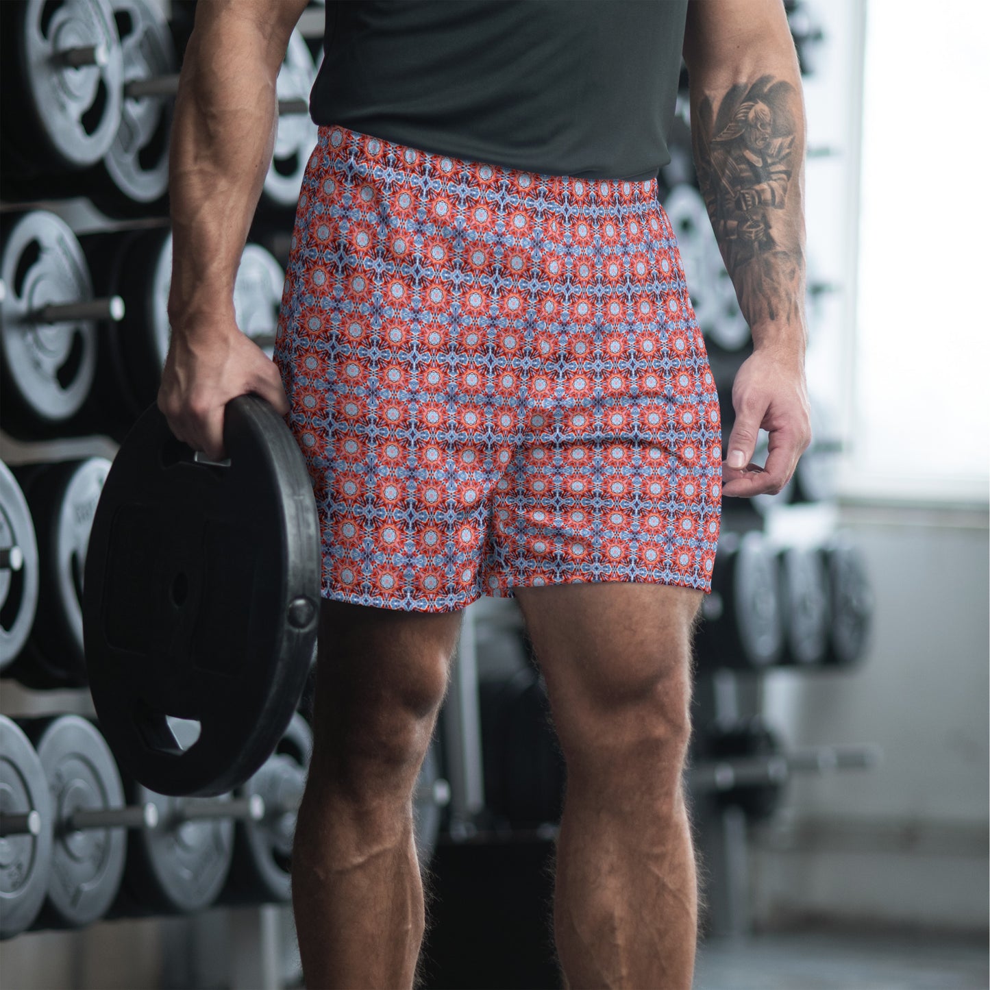 Tie Dye Print Men's Athletic Shorts