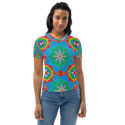 Tie Dye Print Women's T-Shirt