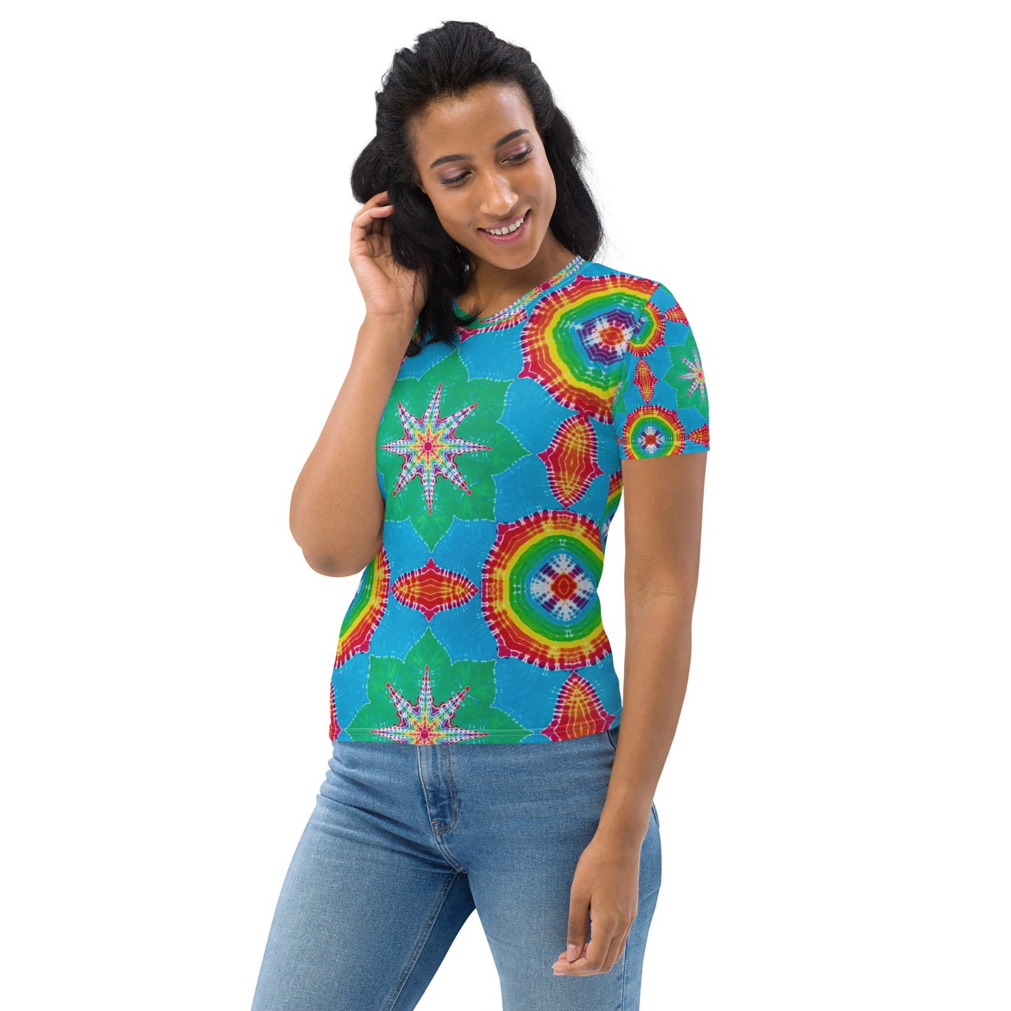 Tie Dye Print Women's T-Shirt