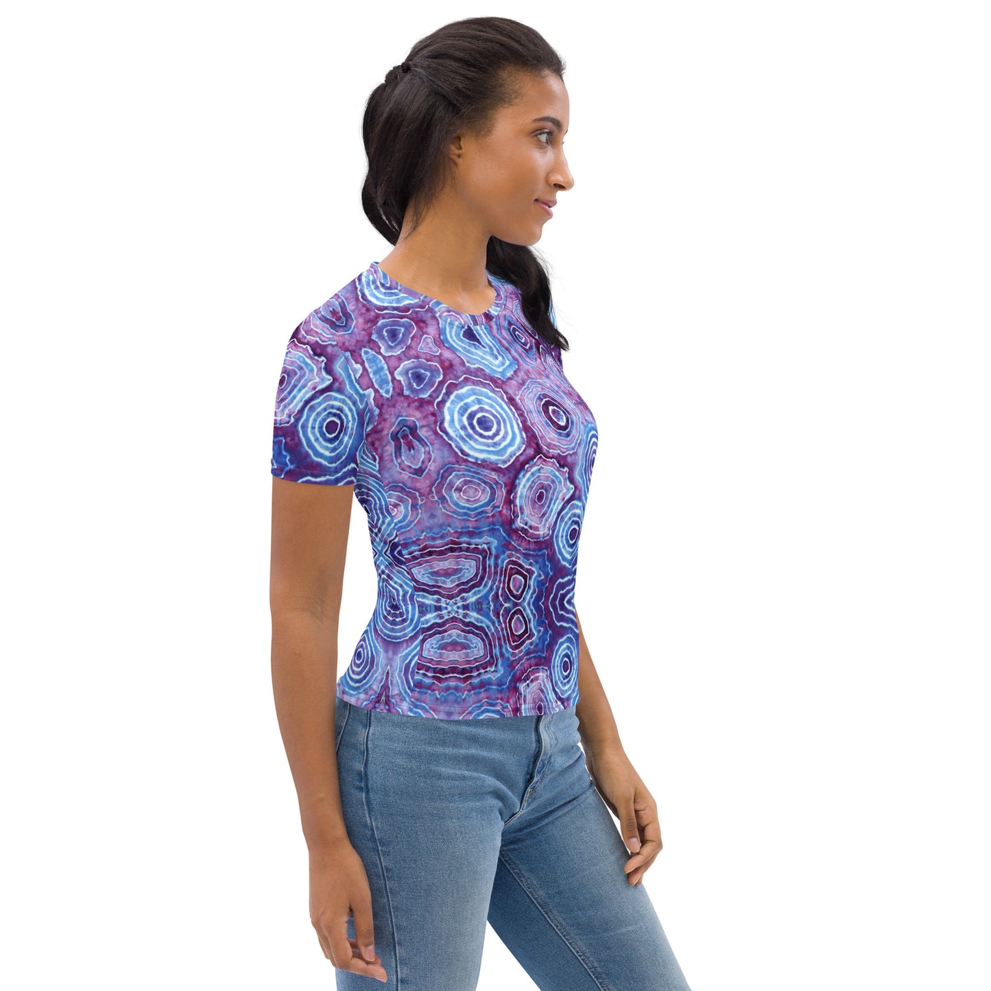 Tie Dye Print Women's T-Shirt