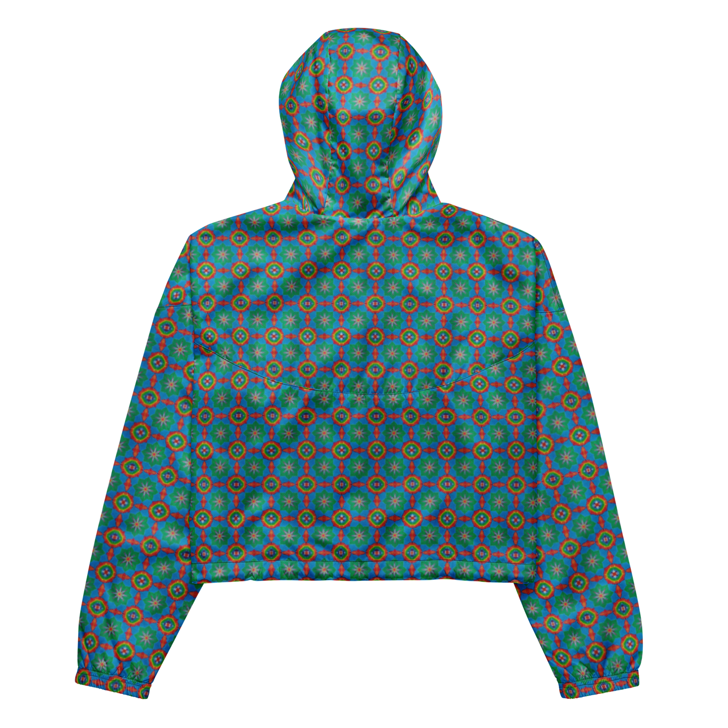 Tie Dye Print Cropped Windbreaker