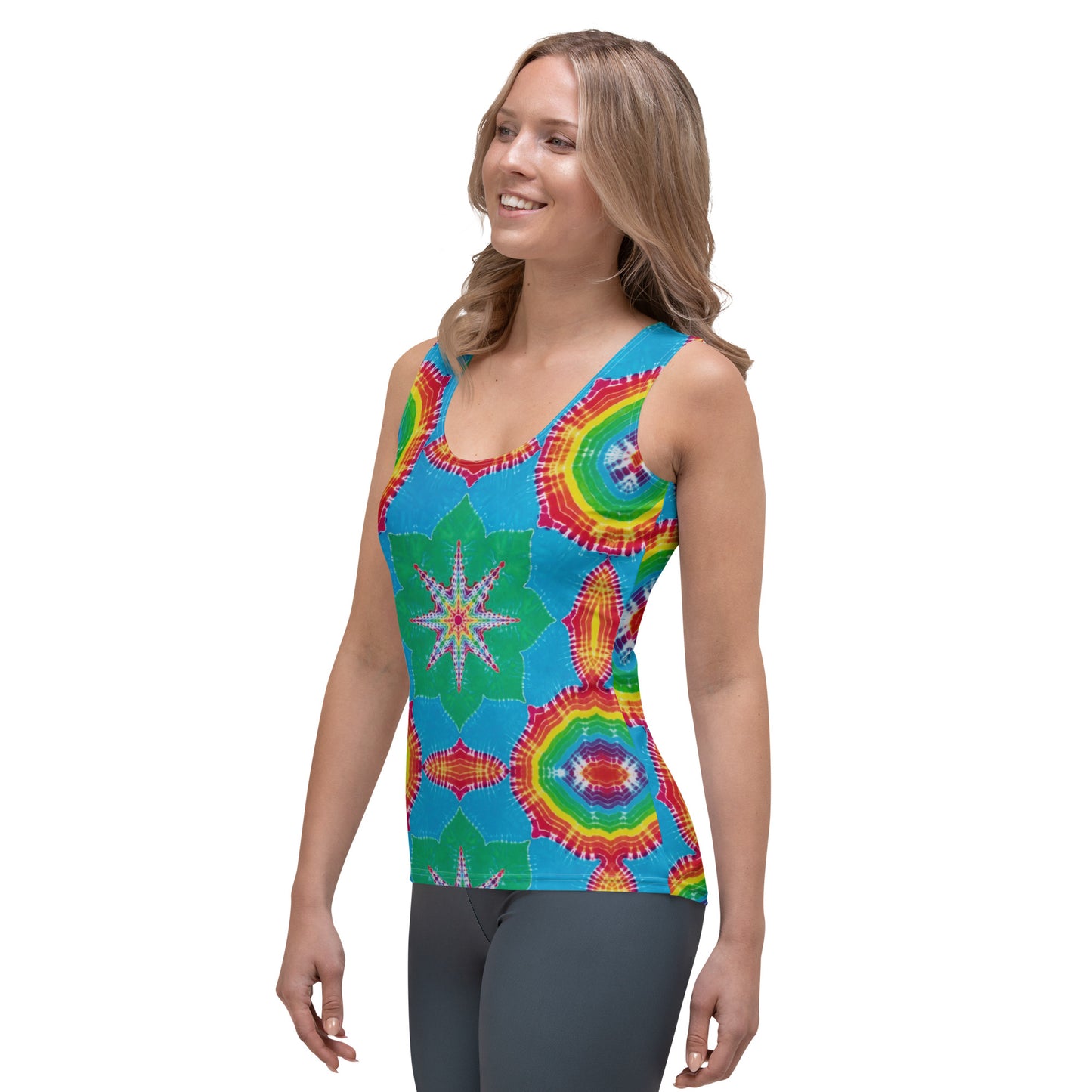 Tie Dye Print Women's Tank