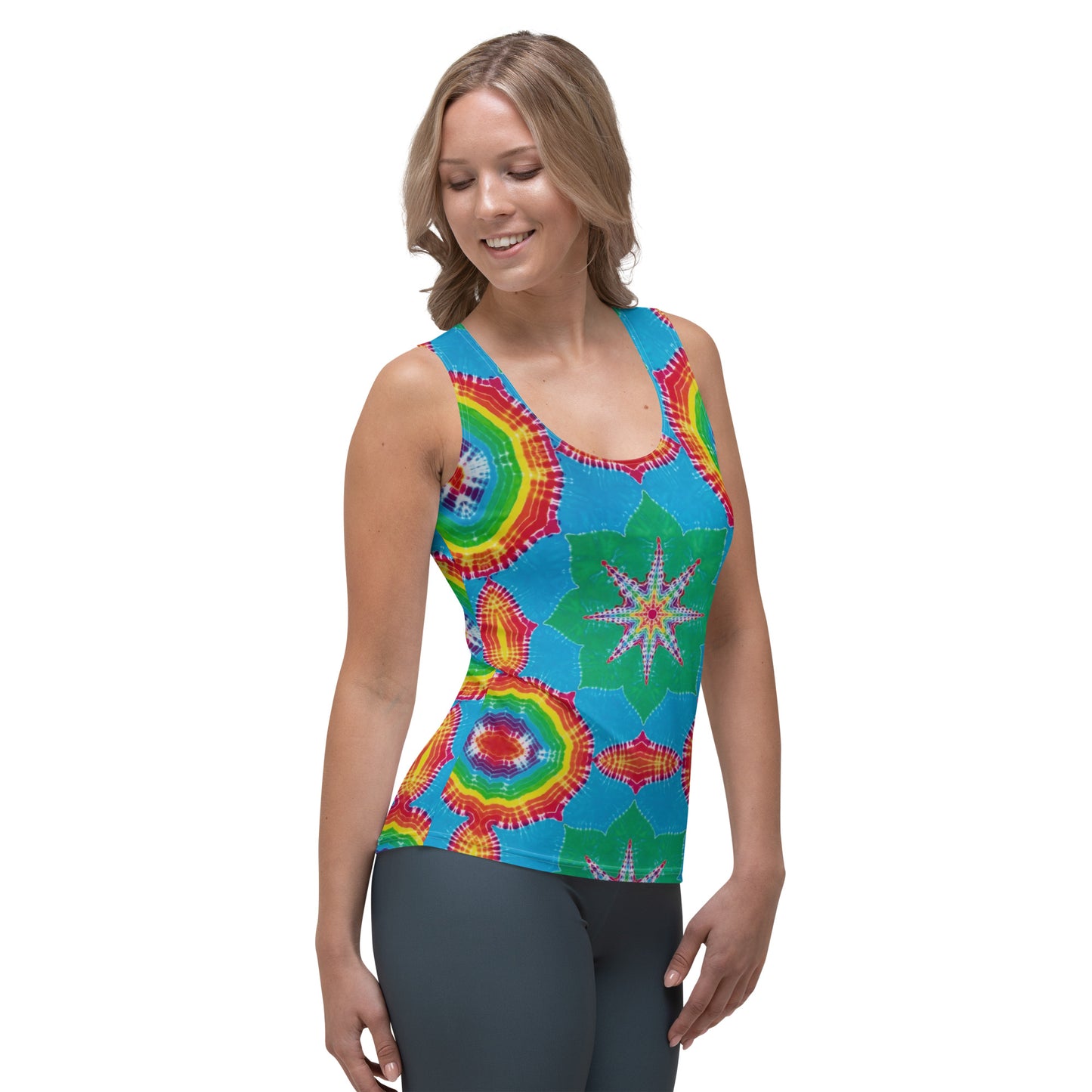 Tie Dye Print Women's Tank