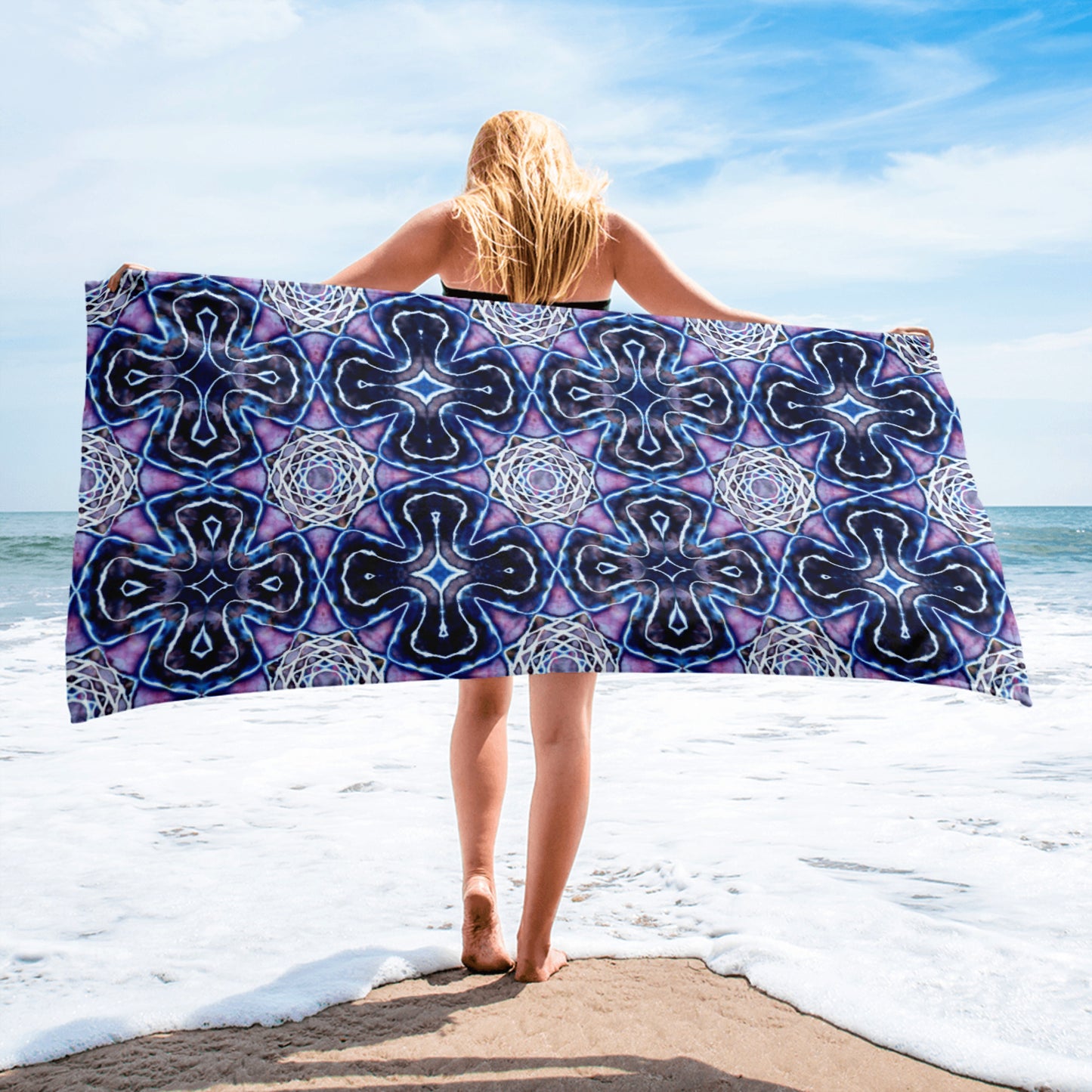 Tie Dye Print Towel