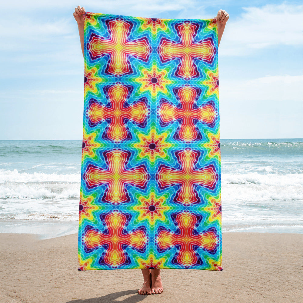 Tie Dye Print Towel