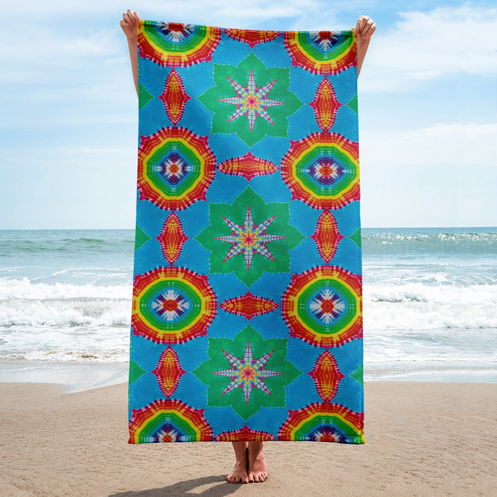 Tie Dye Print Towel