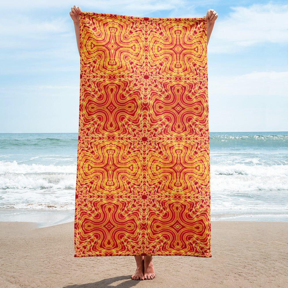 Tie Dye Print Towel