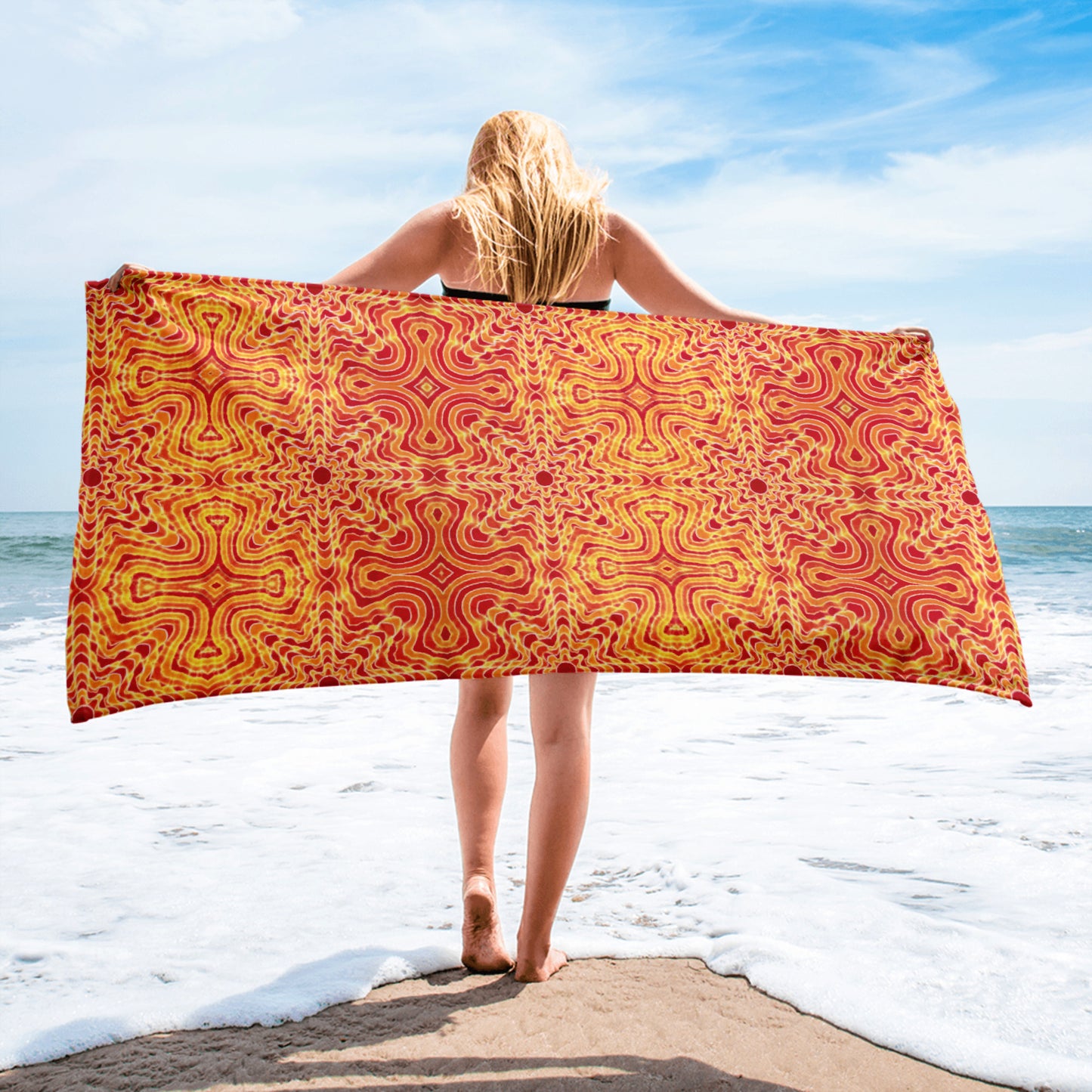 Tie Dye Print Towel