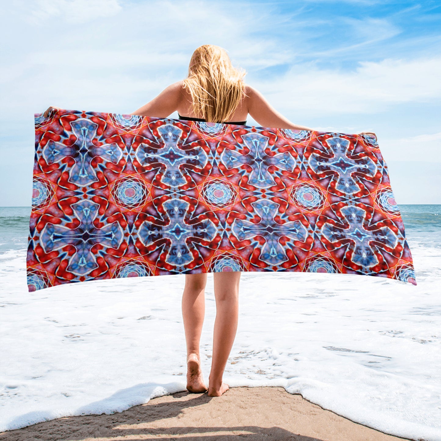 Tie Dye Print Towel