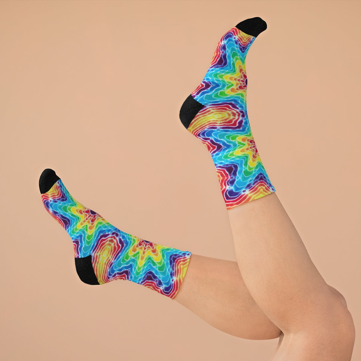 Tie Dye Print Socks