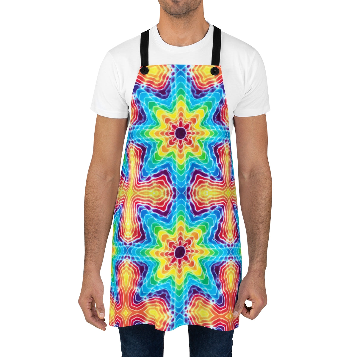 Tie Dye Print Apron