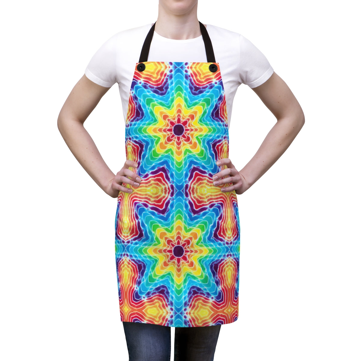 Tie Dye Print Apron