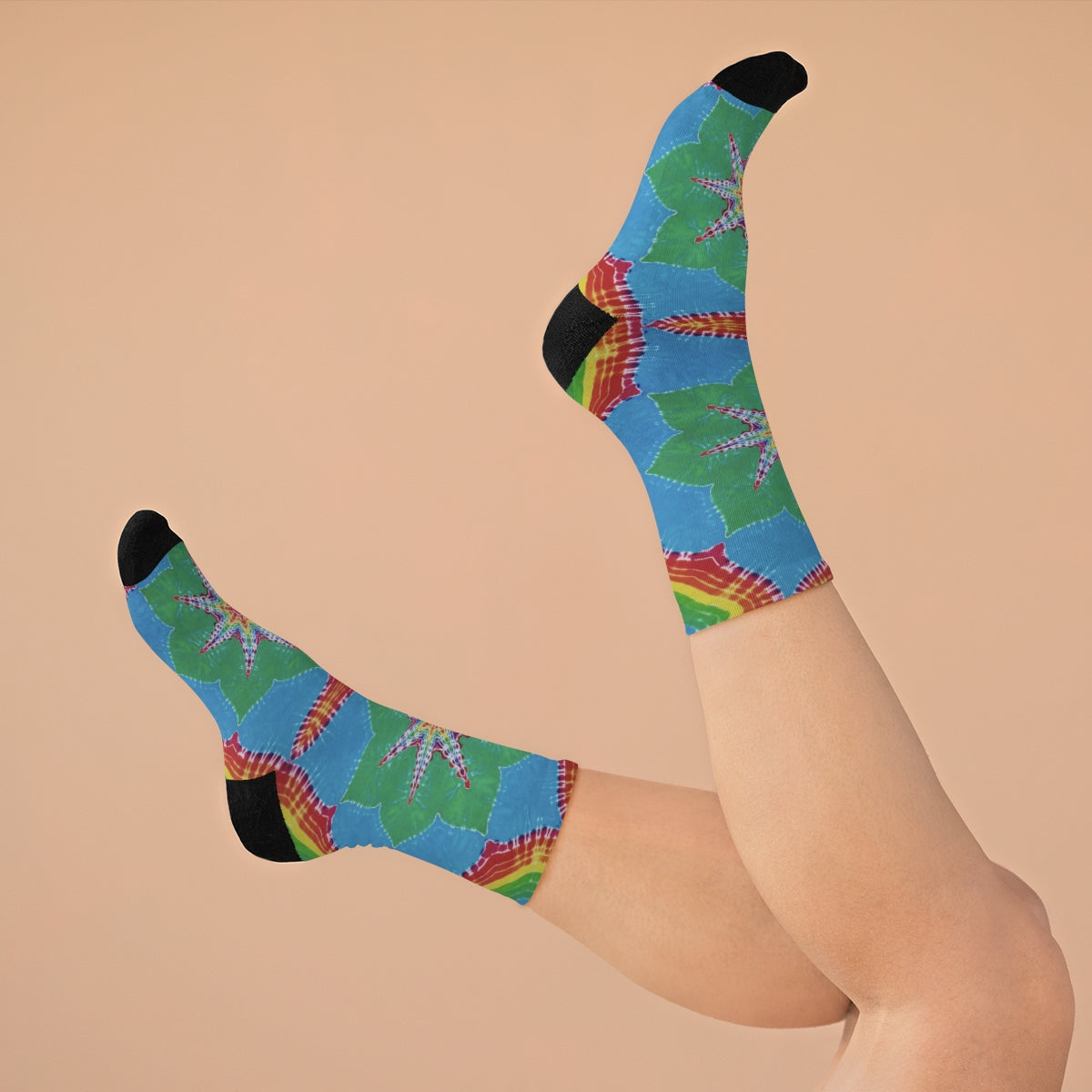 Tie Dye Print Socks