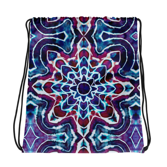 Tie Dye Print Drawstring Bag