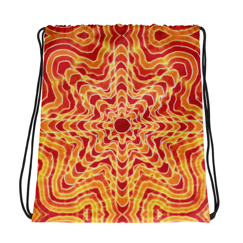 Tie Dye Print Drawstring Bag