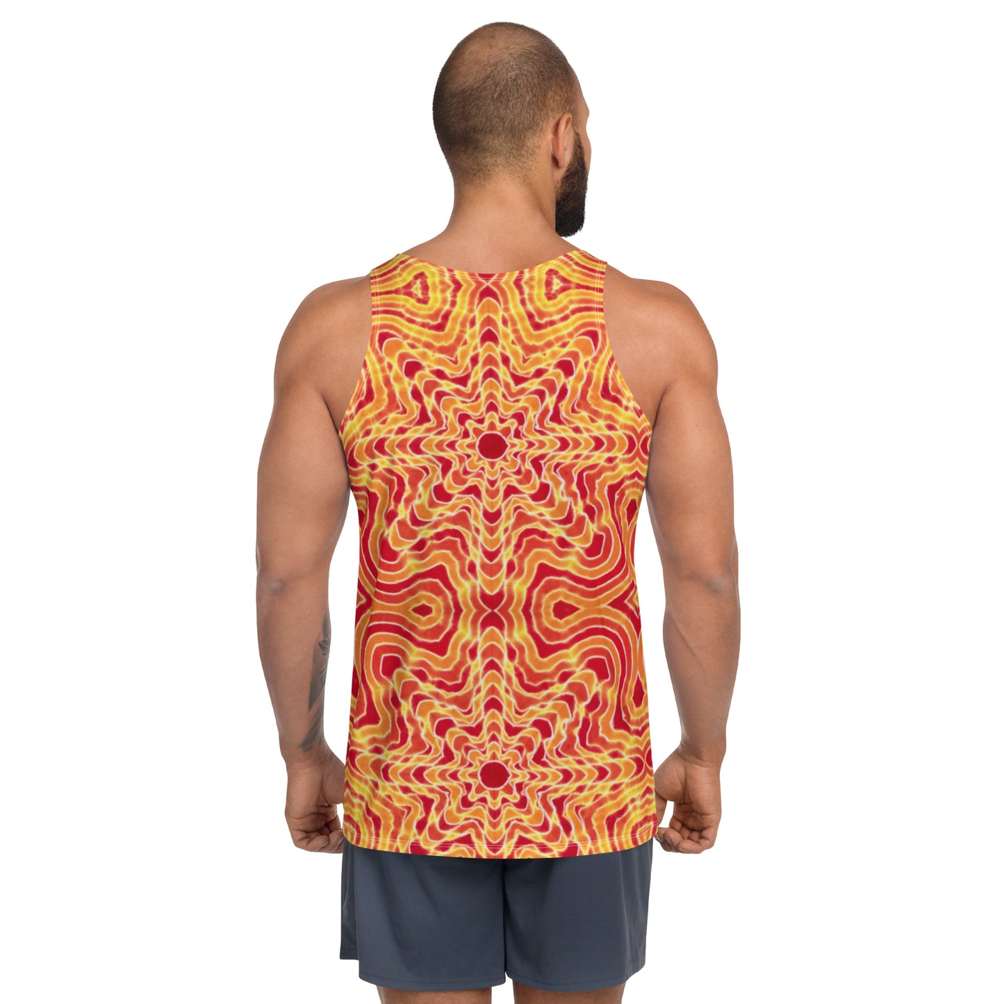 Tie Dye Print Men's Tank