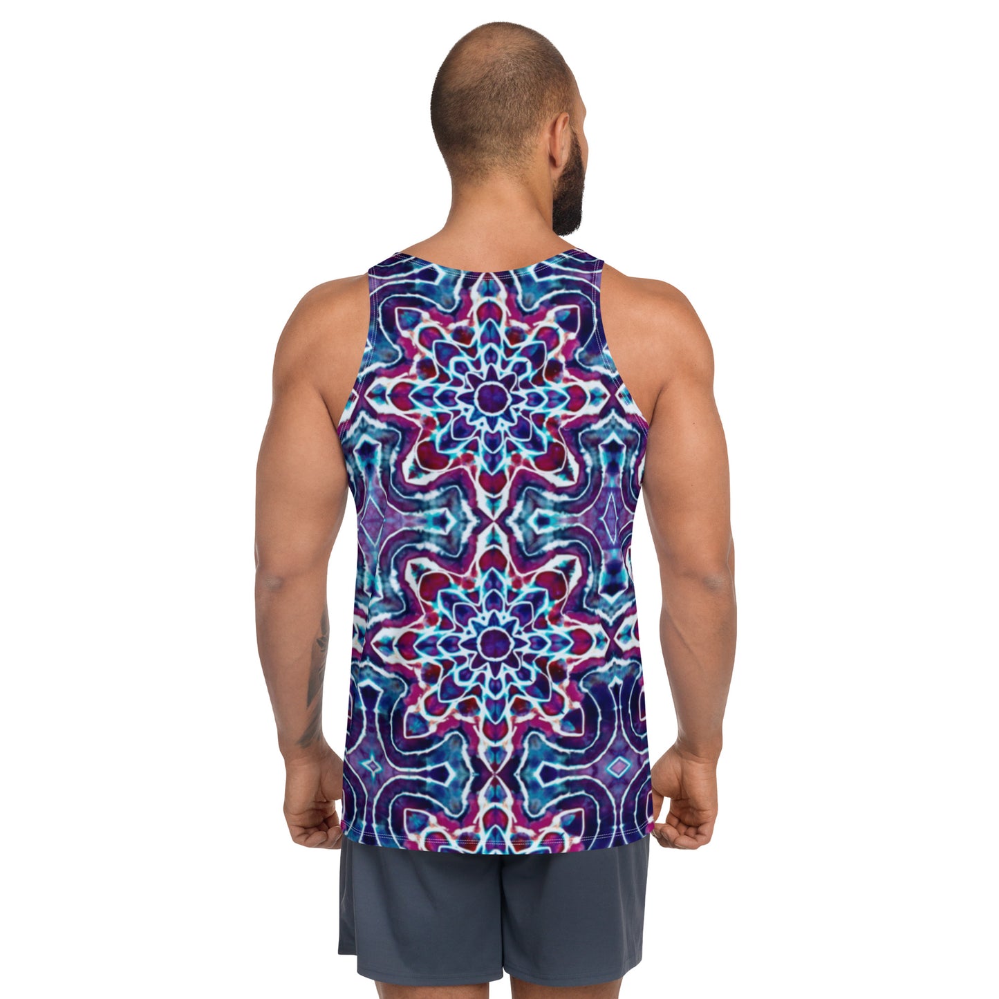 Tie Dye Print Men's Tank