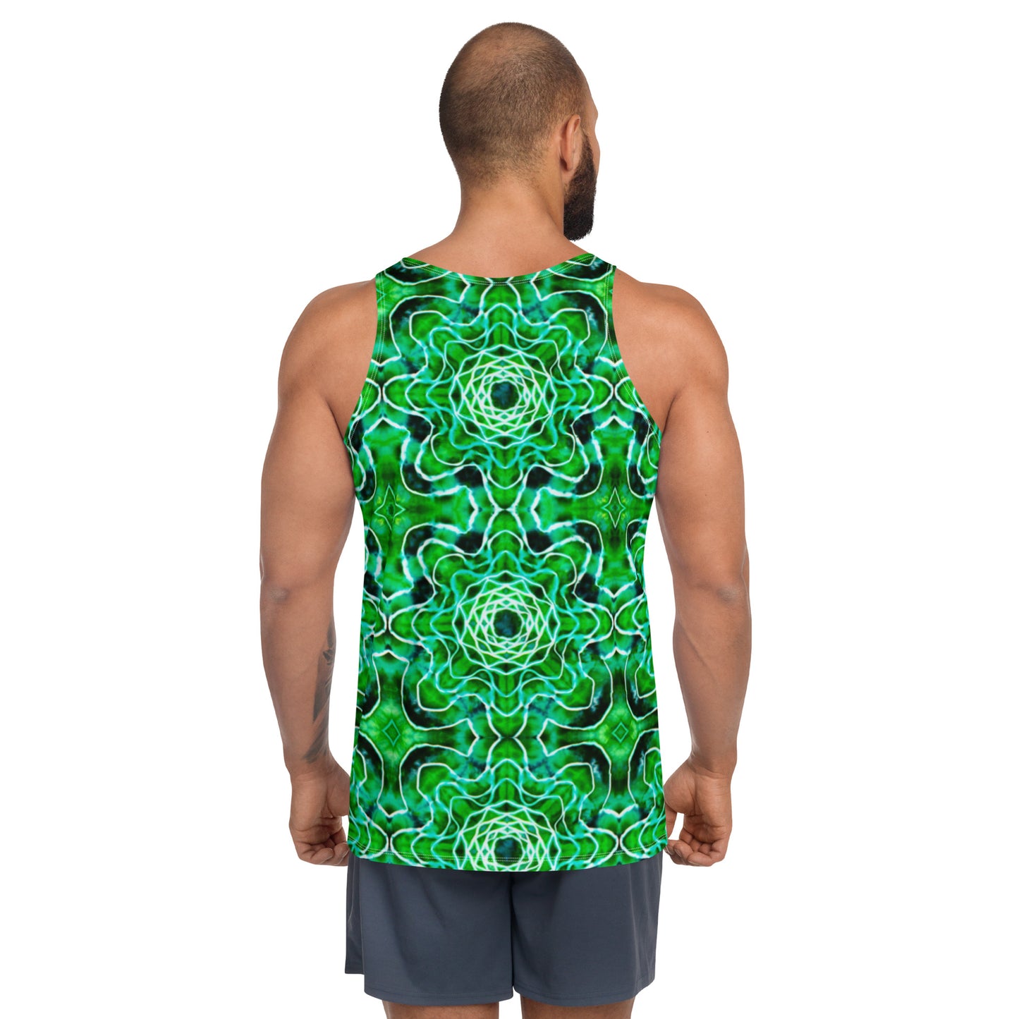 Tie Dye Print Men's Tank