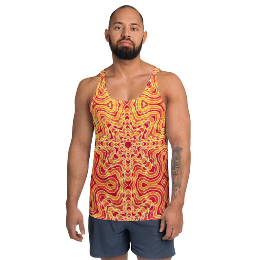 Tie Dye Print Men's Tank