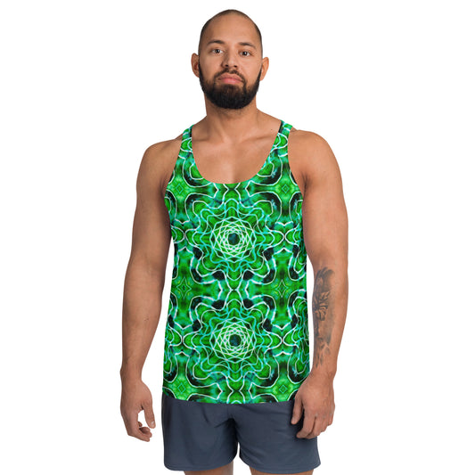 Tie Dye Print Men's Tank