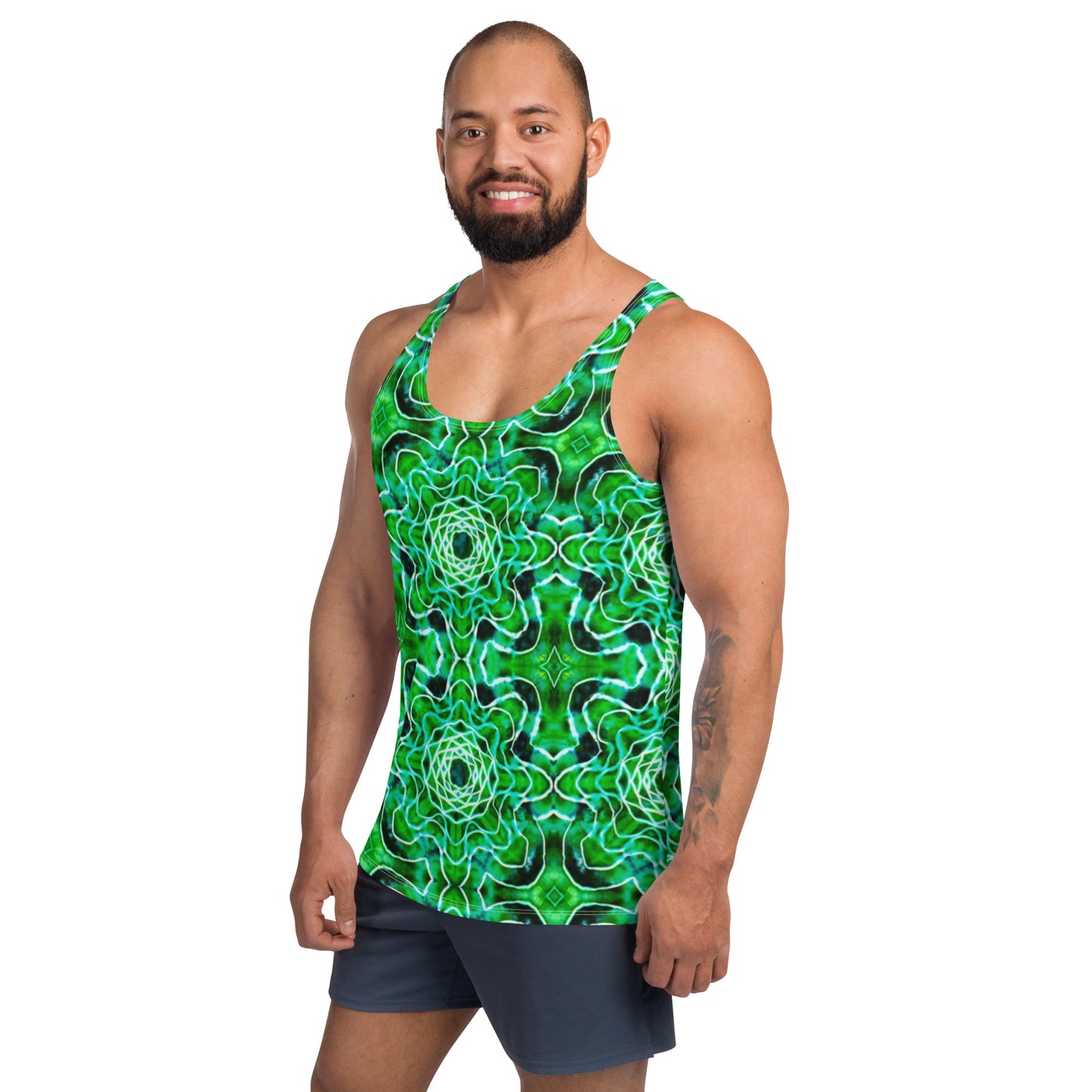 Tie Dye Print Men's Tank