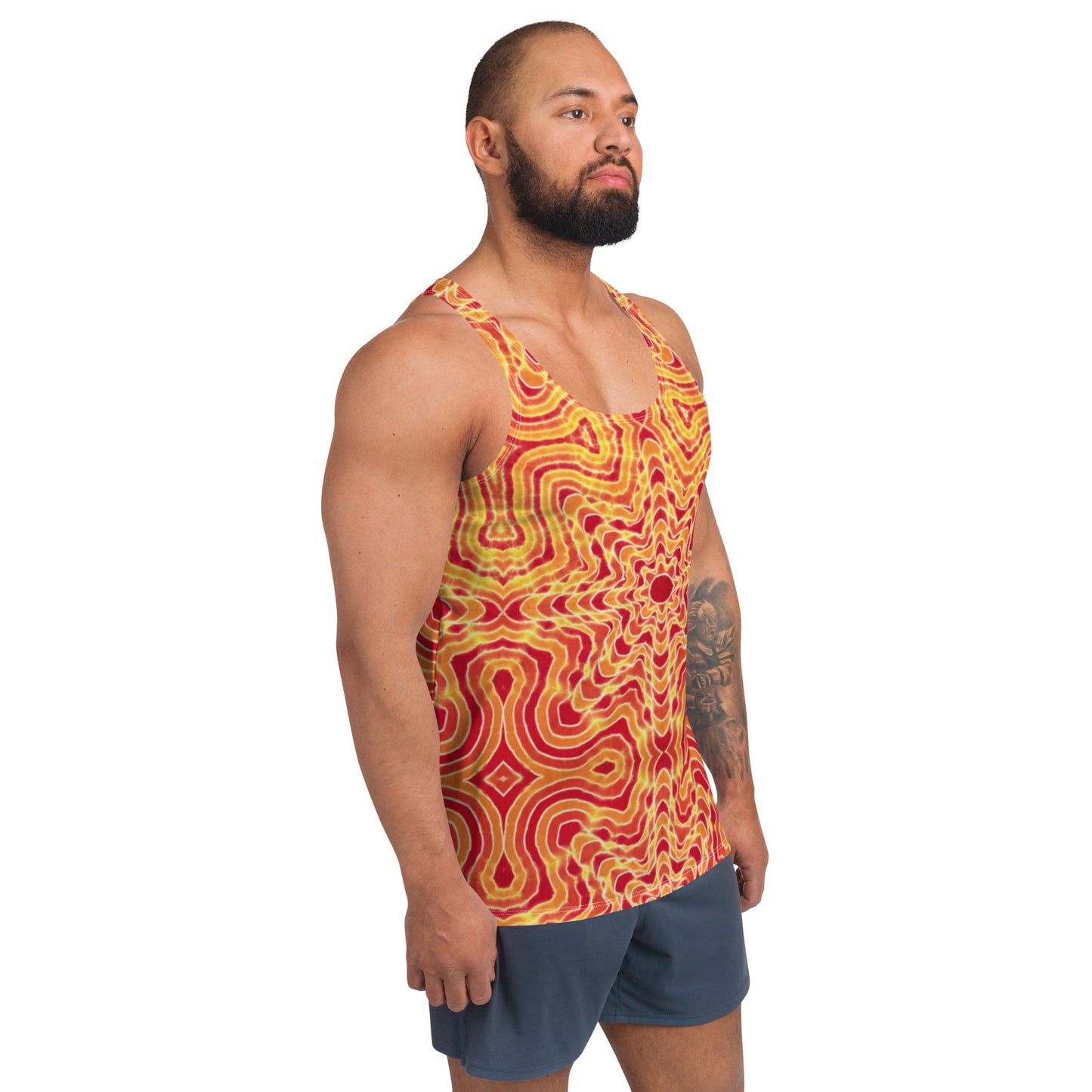 Tie Dye Print Men's Tank