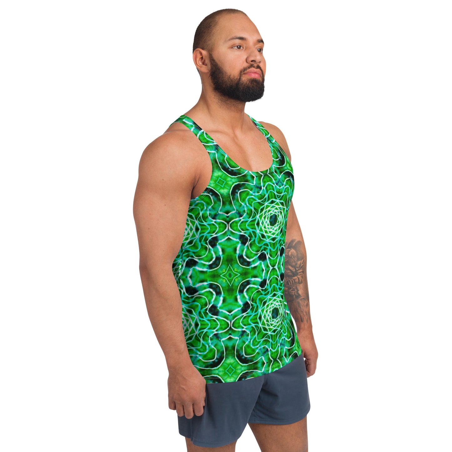 Tie Dye Print Men's Tank