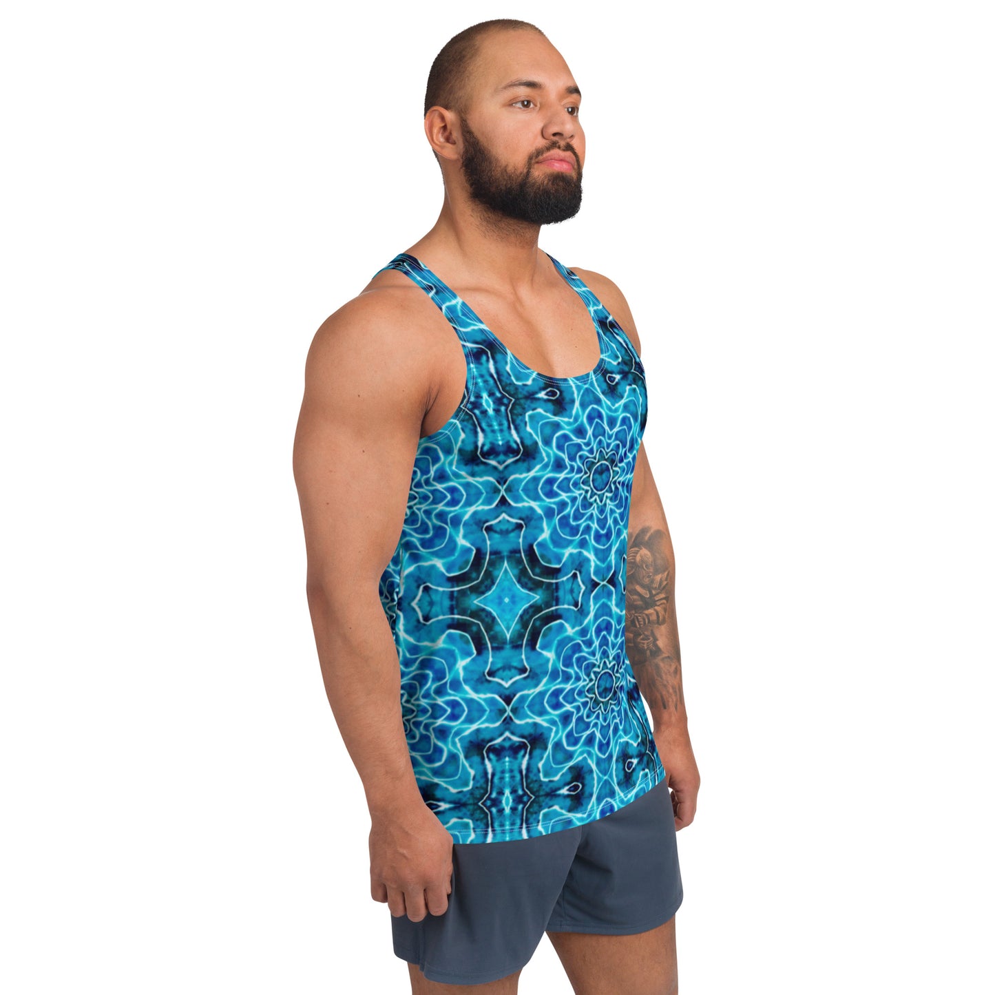 Tie Dye Print Men's Tank