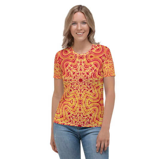 Tie Dye Print Women's T-Shirt