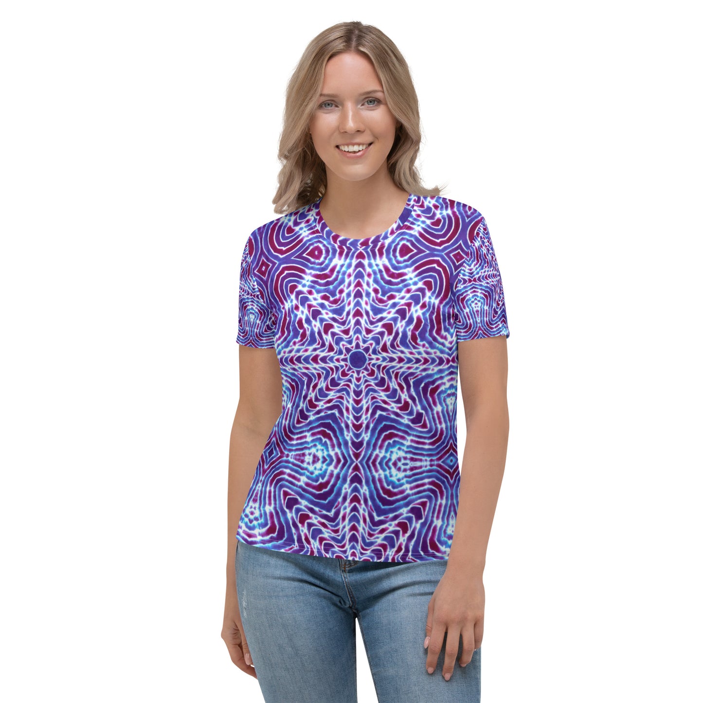 Tie Dye Print Women's T-Shirt