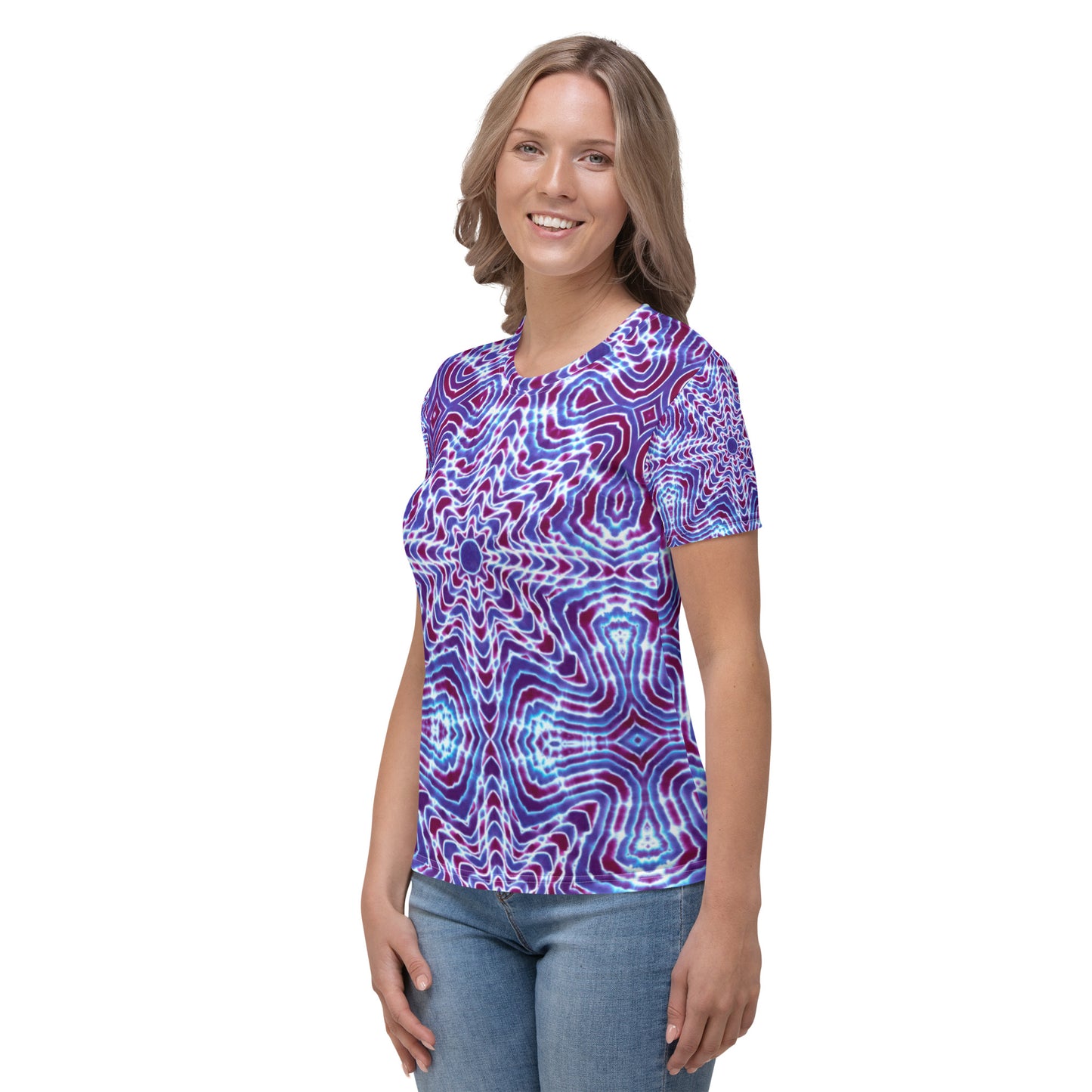 Tie Dye Print Women's T-Shirt