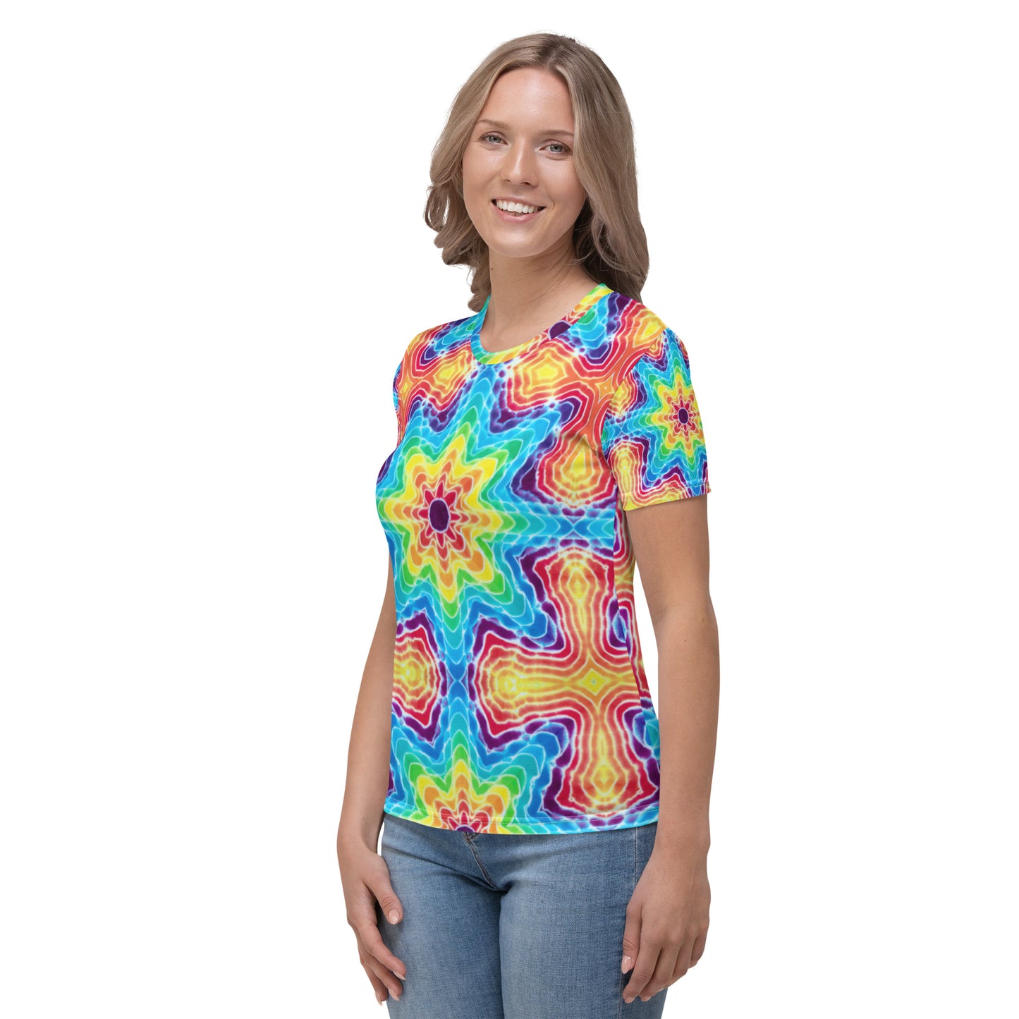 Tie Dye Print Women's T-Shirt