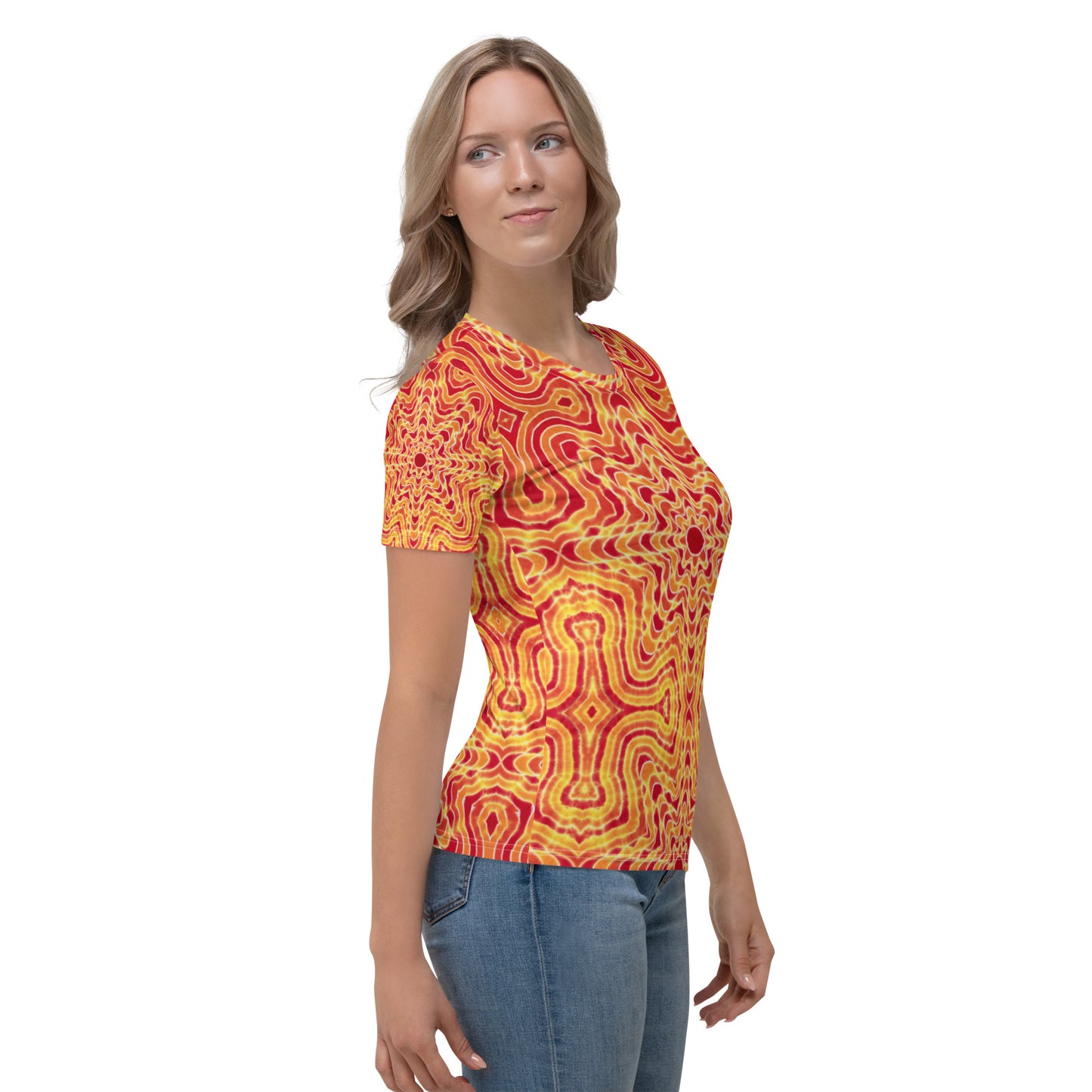 Tie Dye Print Women's T-Shirt