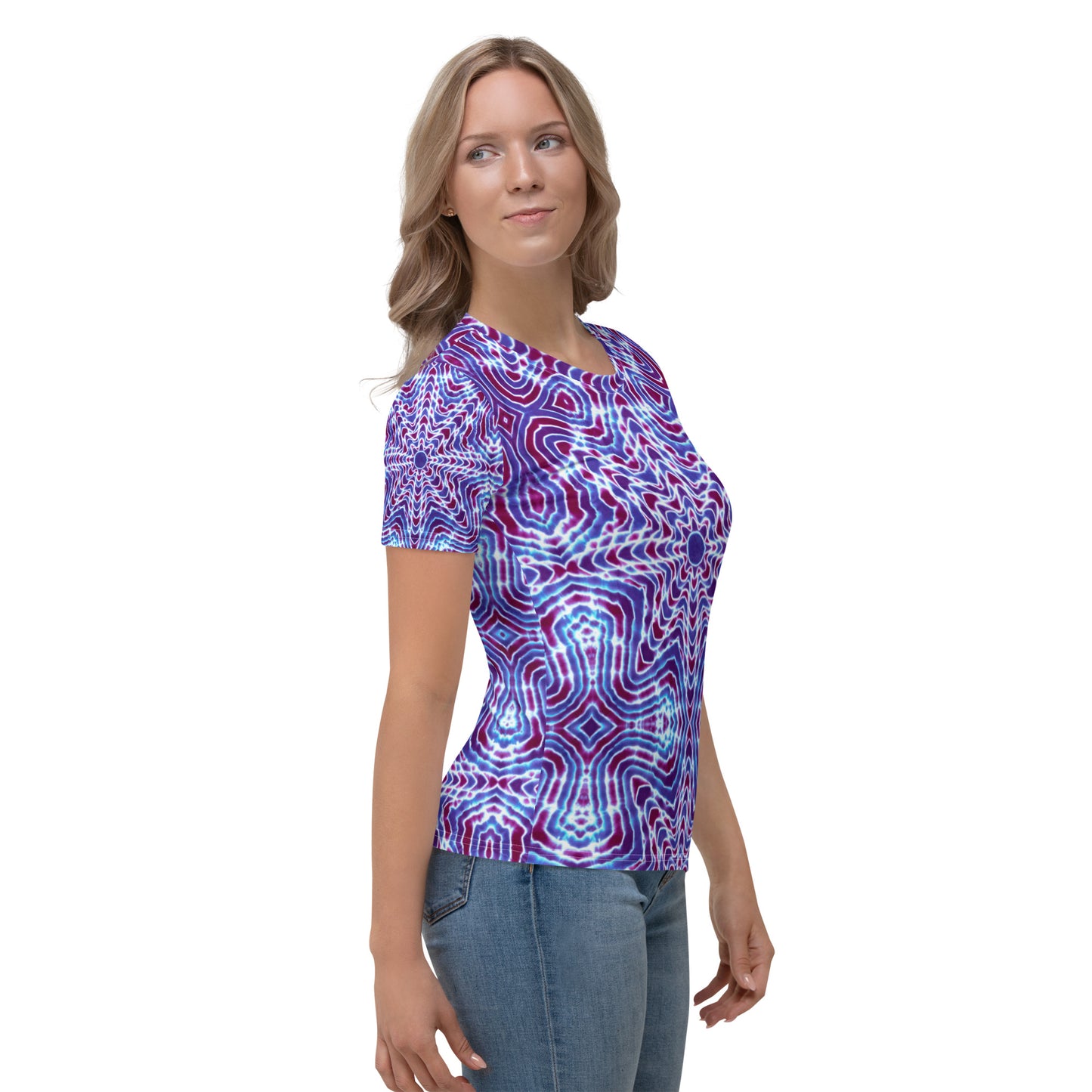 Tie Dye Print Women's T-Shirt