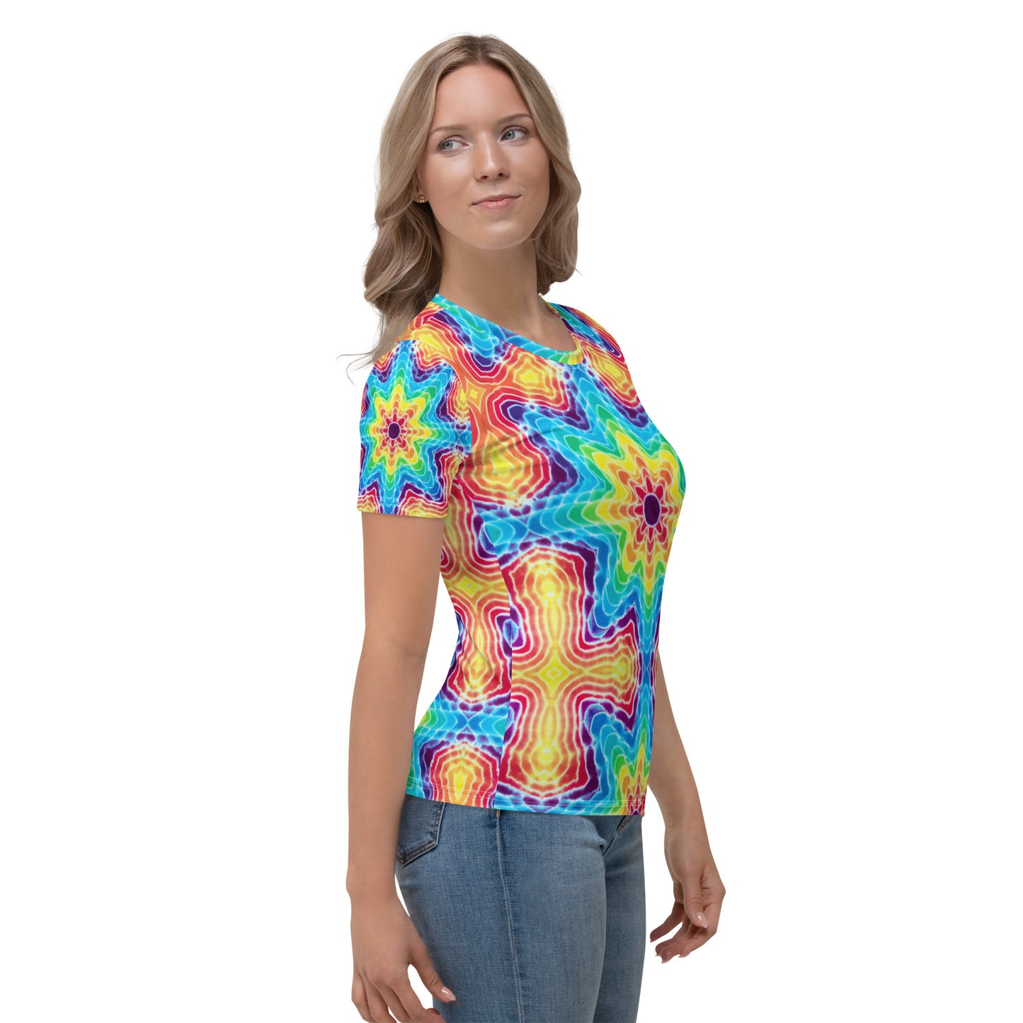 Tie Dye Print Women's T-Shirt