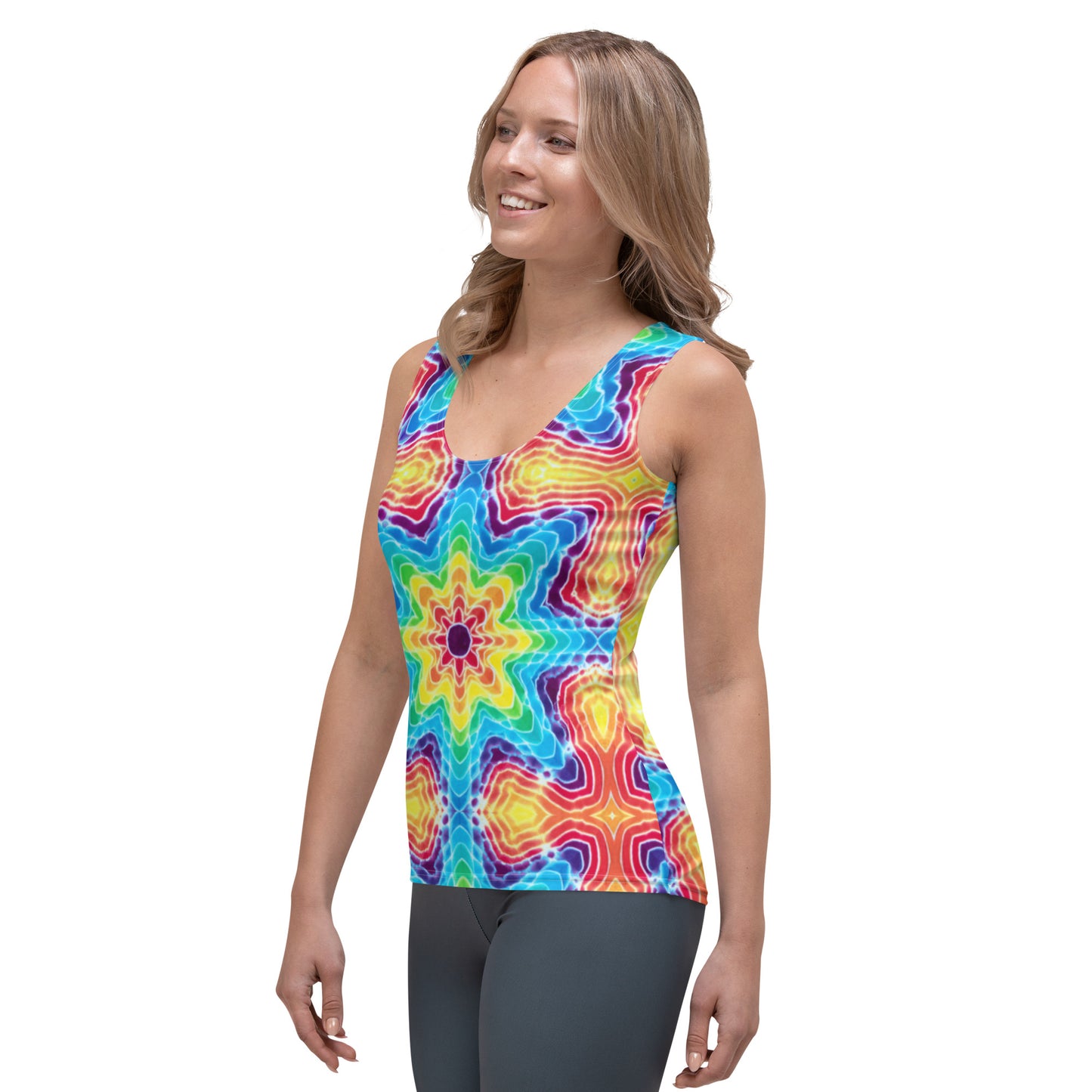 Tie Dye Print Women's Tank