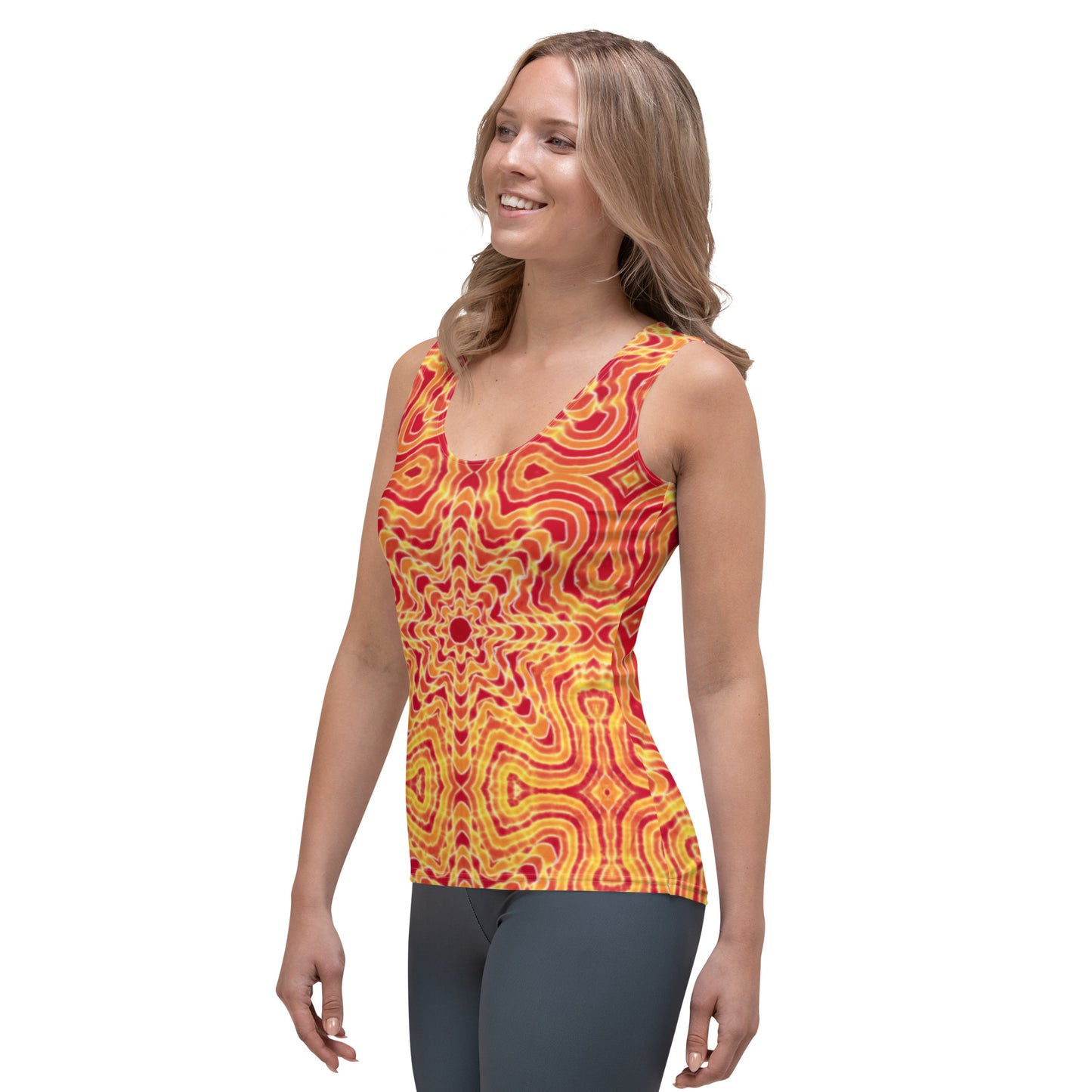 Tie Dye Print Women's Tank