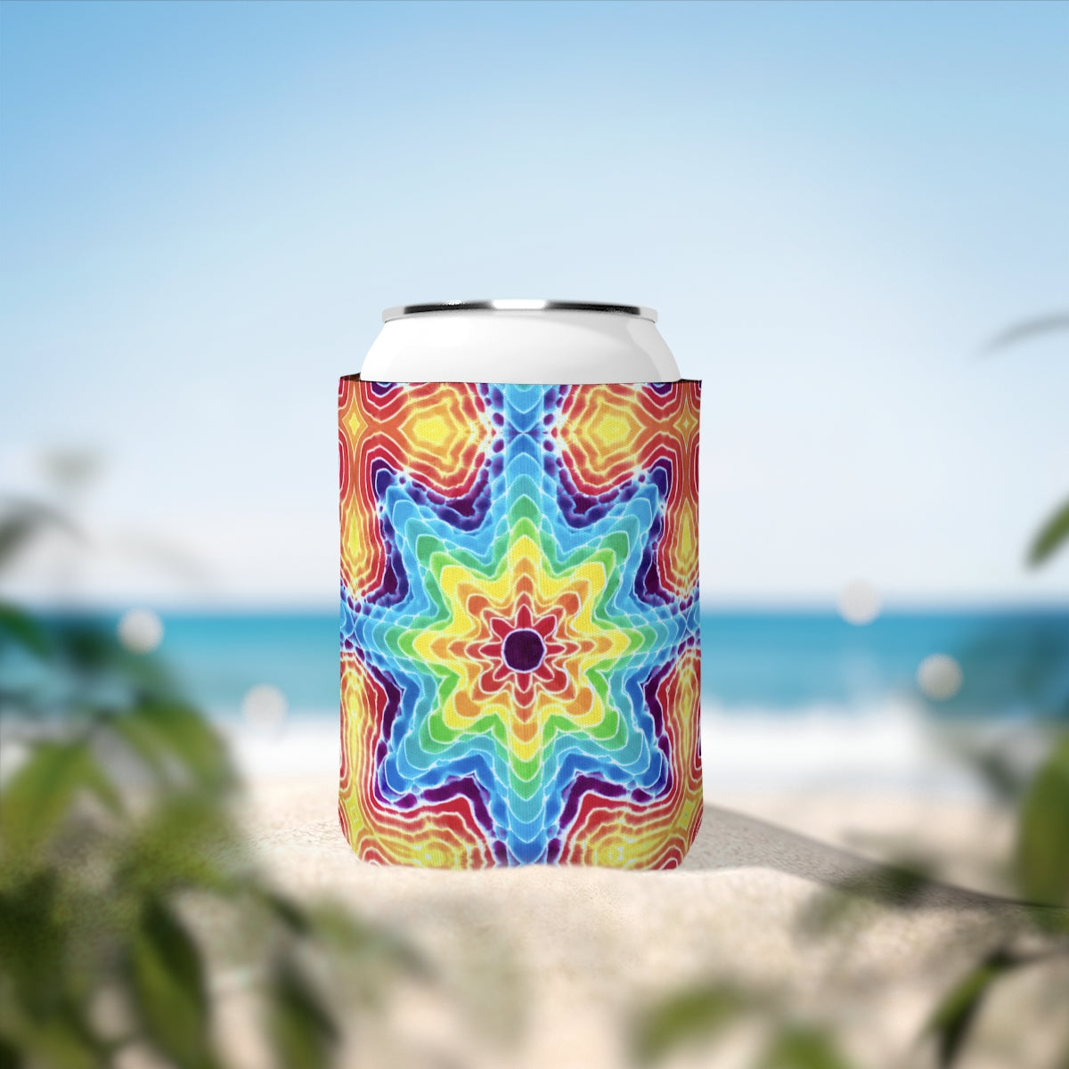 Tie Dye Print Can Sleeve